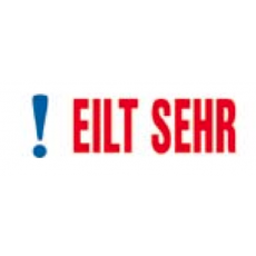 Office Printy "EILT SEHR" 45x16mm